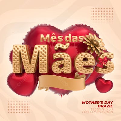 FLYER SELO MÊS DAS MÃES 3D