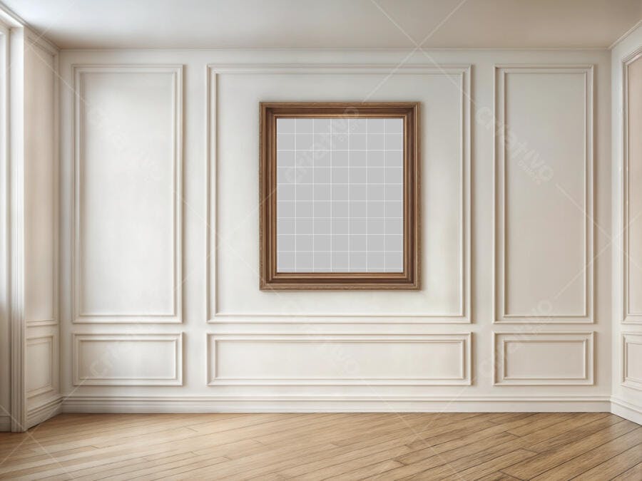 Mockup Quadro Clássico em Ambiente Chique