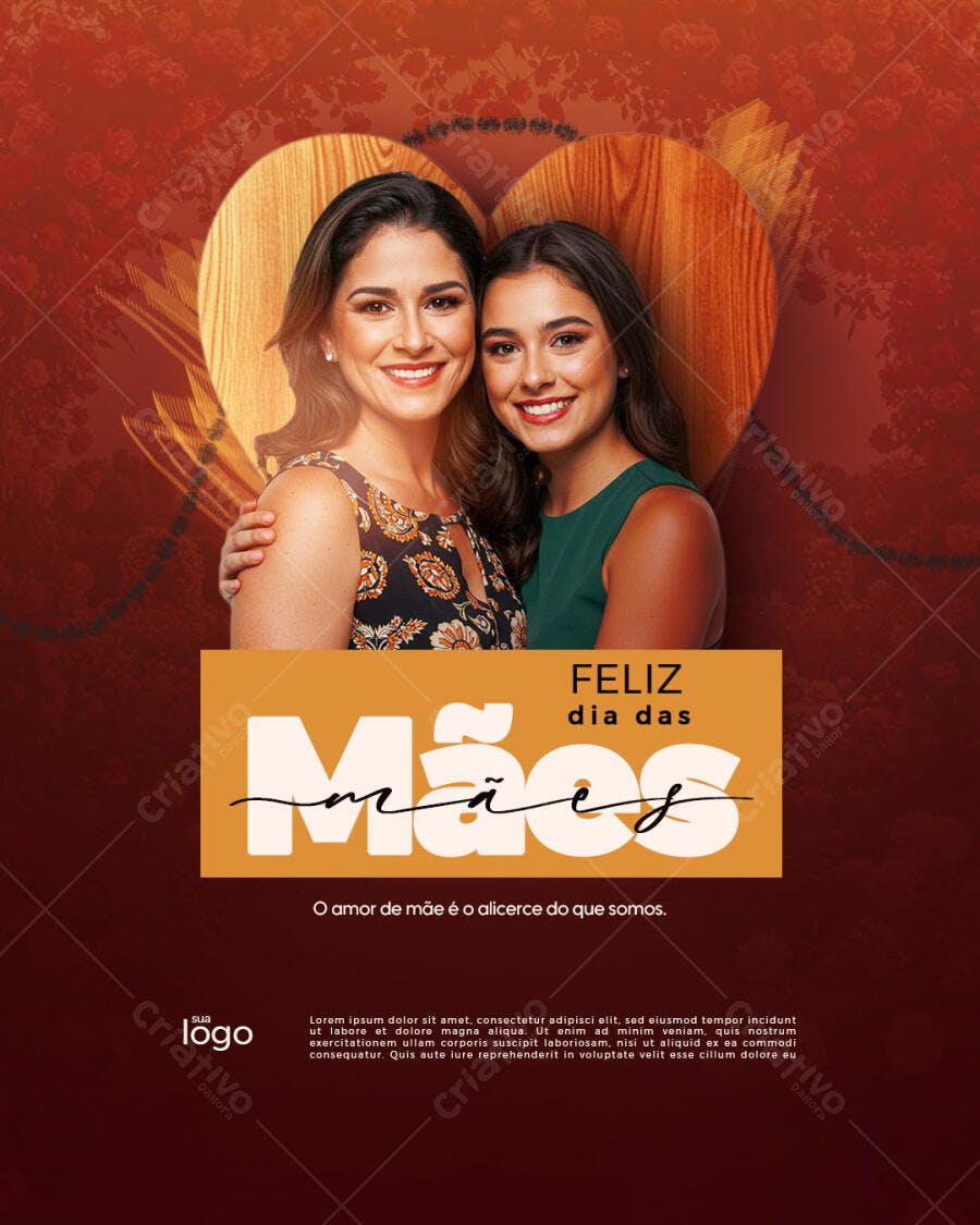 Flyer Dia das Mães PSD Editável
