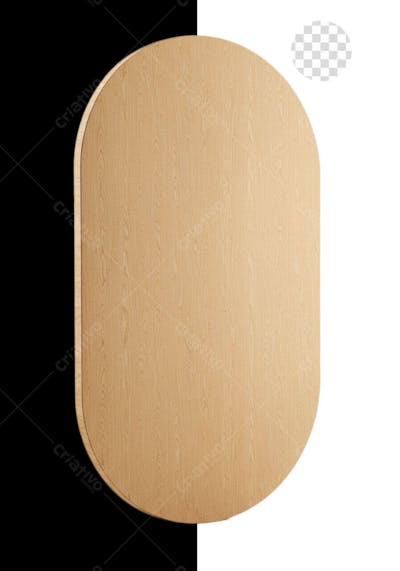 Painel vetorizado de madeira 