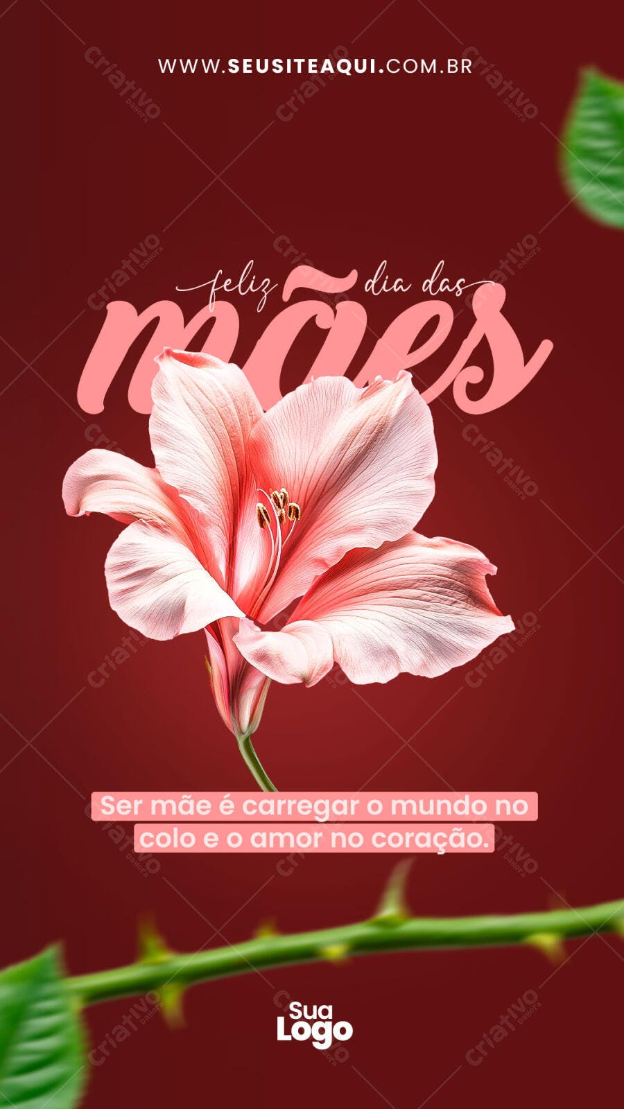 Flyer Dia das Mães PSD Editável