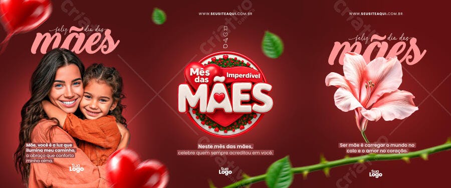 Banner Dia das Mães PSD Editável