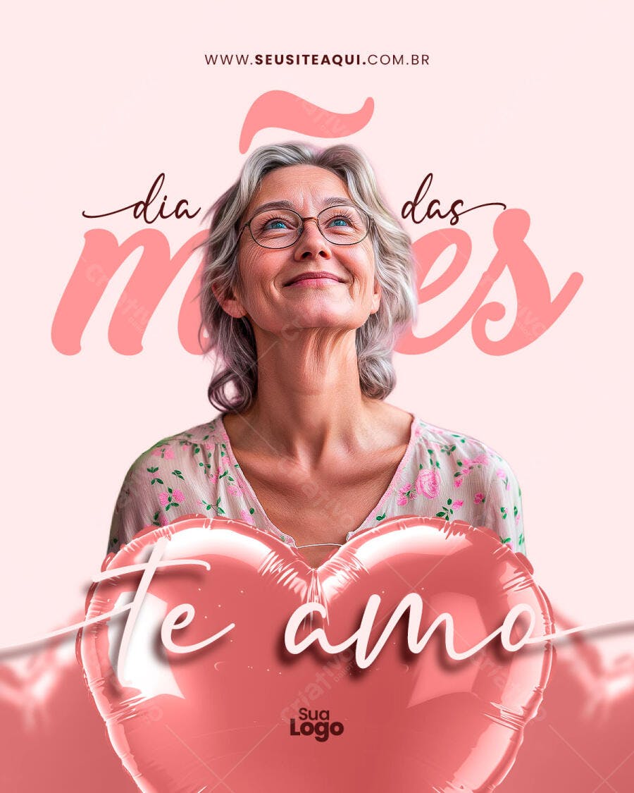 Flyer Dia das Mães PSD Editável