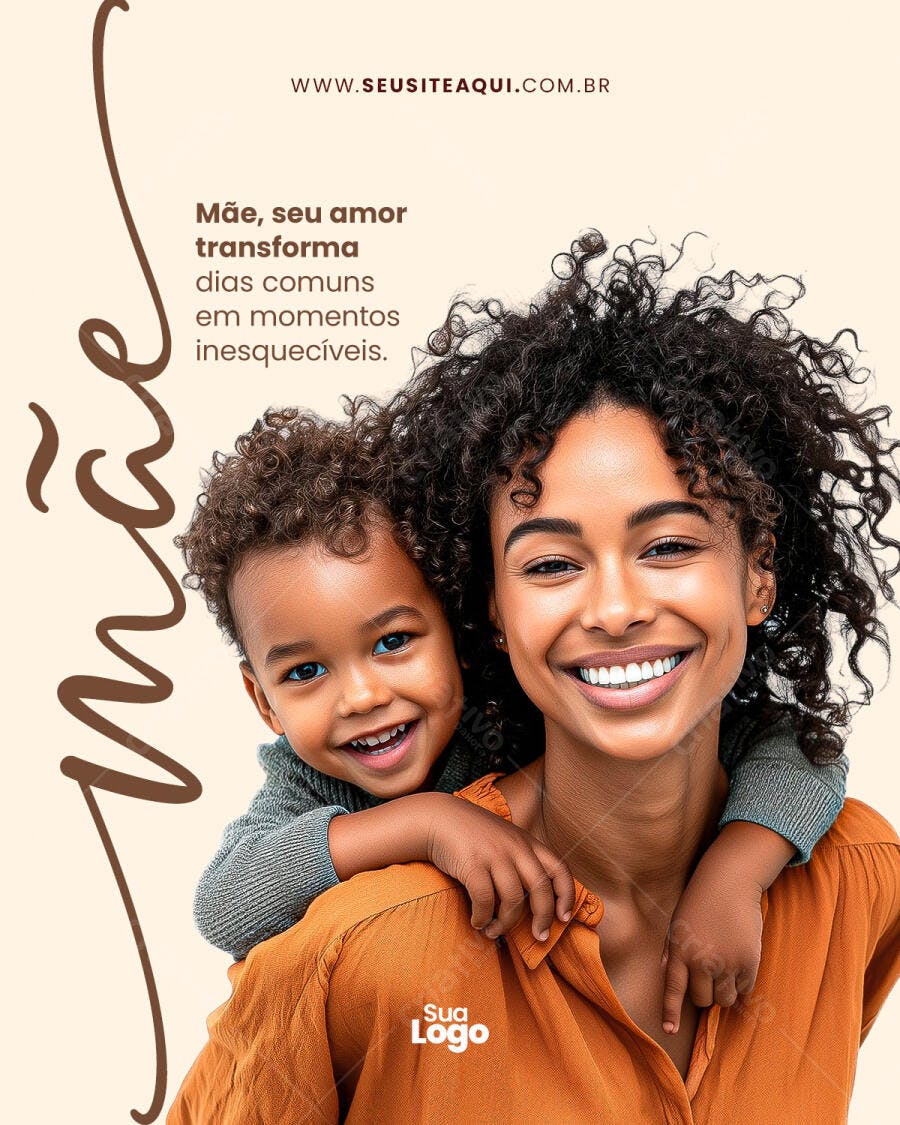 Postagem Dia das Mães PSD Editável