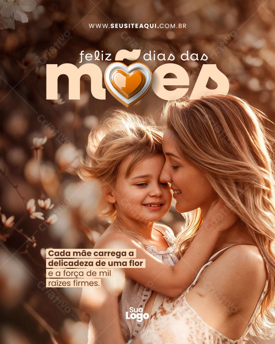 Flyer Dia das Mães PSD Editável
