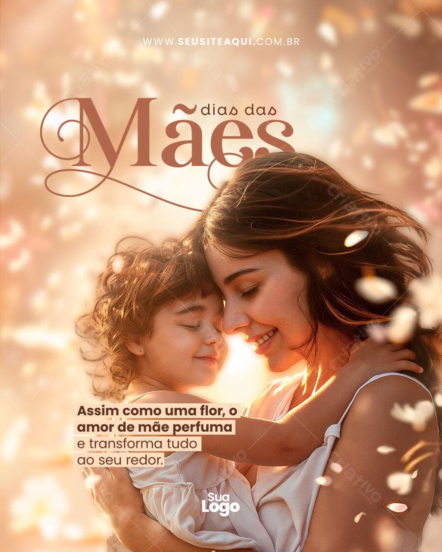 Post para o Dia das Mães PSD Editável