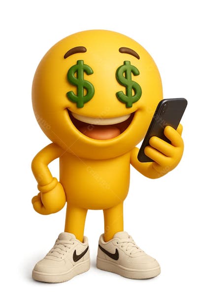 Emoji do Dinheiro  em 3d