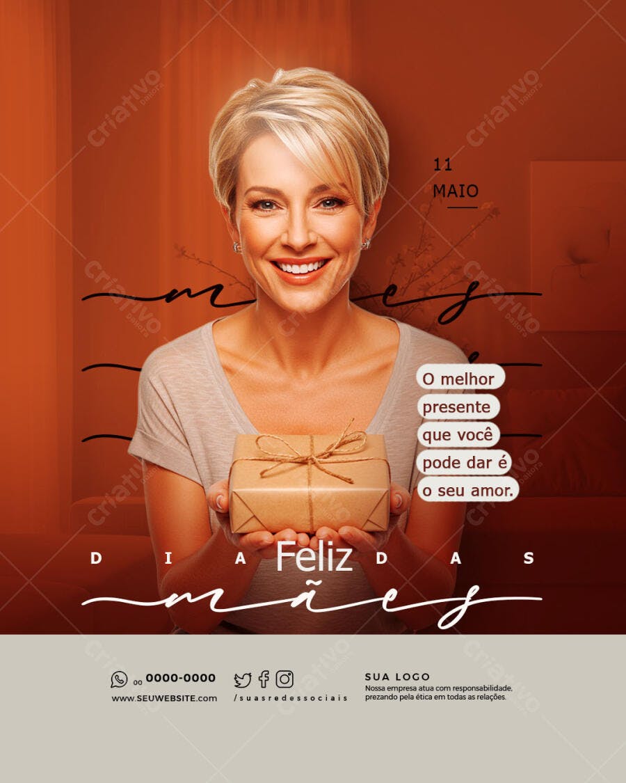 Flyer Dia das Mães PSD Editável