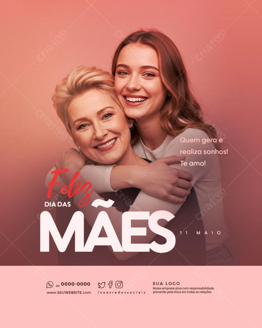 Flyer Dia das Mães PSD Editável