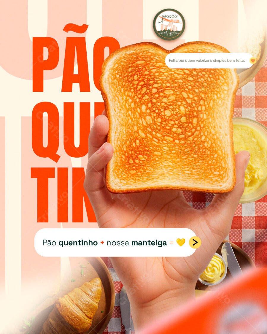 Flyer para Dia do Pão PSD Editável