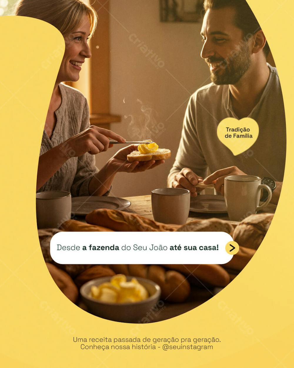 Social Midia Campanha Manteiga PSD Editavel 5