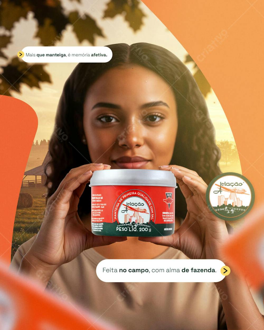 Social Midia Campanha Manteiga PSD Editavel 4