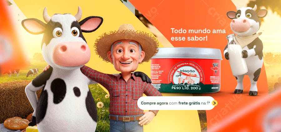 Banner Dia do Agricultor PSD Editável