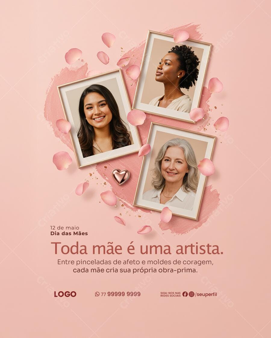 Postagem Dia das Mães PSD Editável