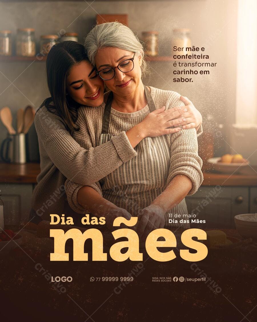 Flyer Dia das Mães PSD Editável