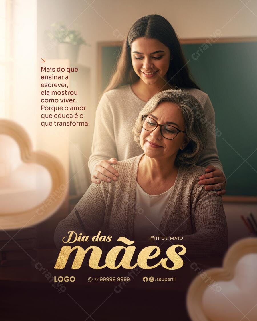 Flyer Dia das Mães PSD Editável
