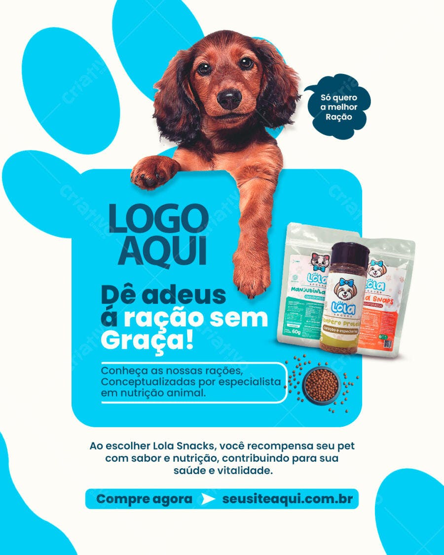 Flyer para Pet Shop PSD Editável