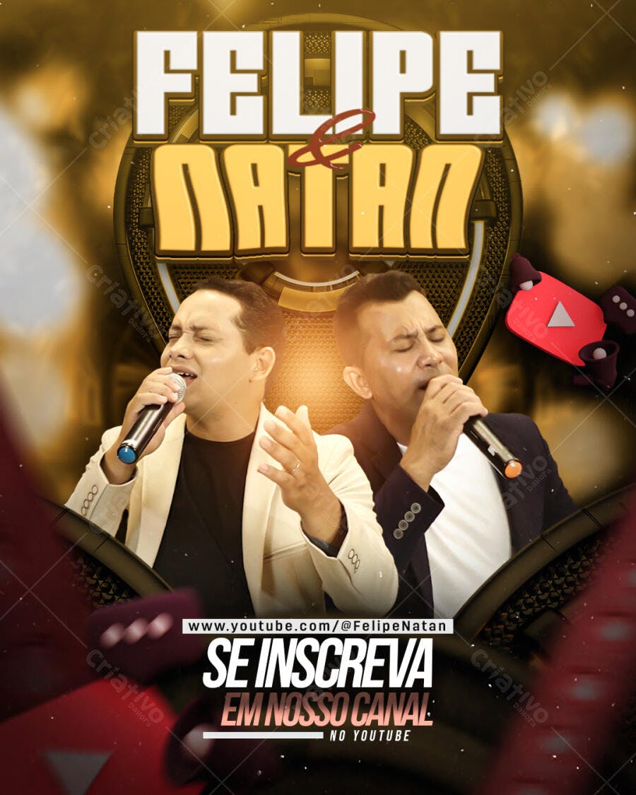 Flyer para Divulgação Musical PSD Editável