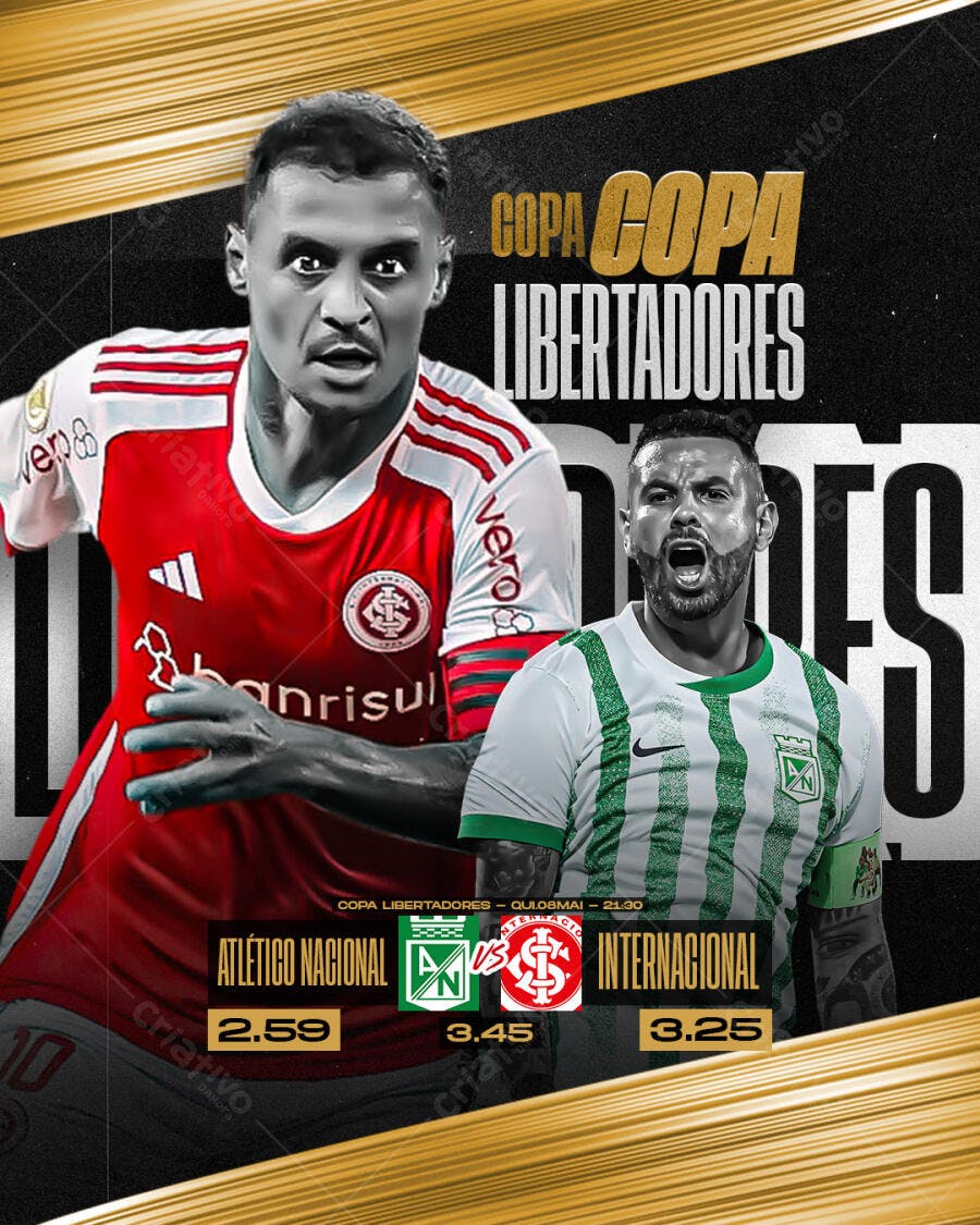 Flyer Copa Libertadores PSD Editável