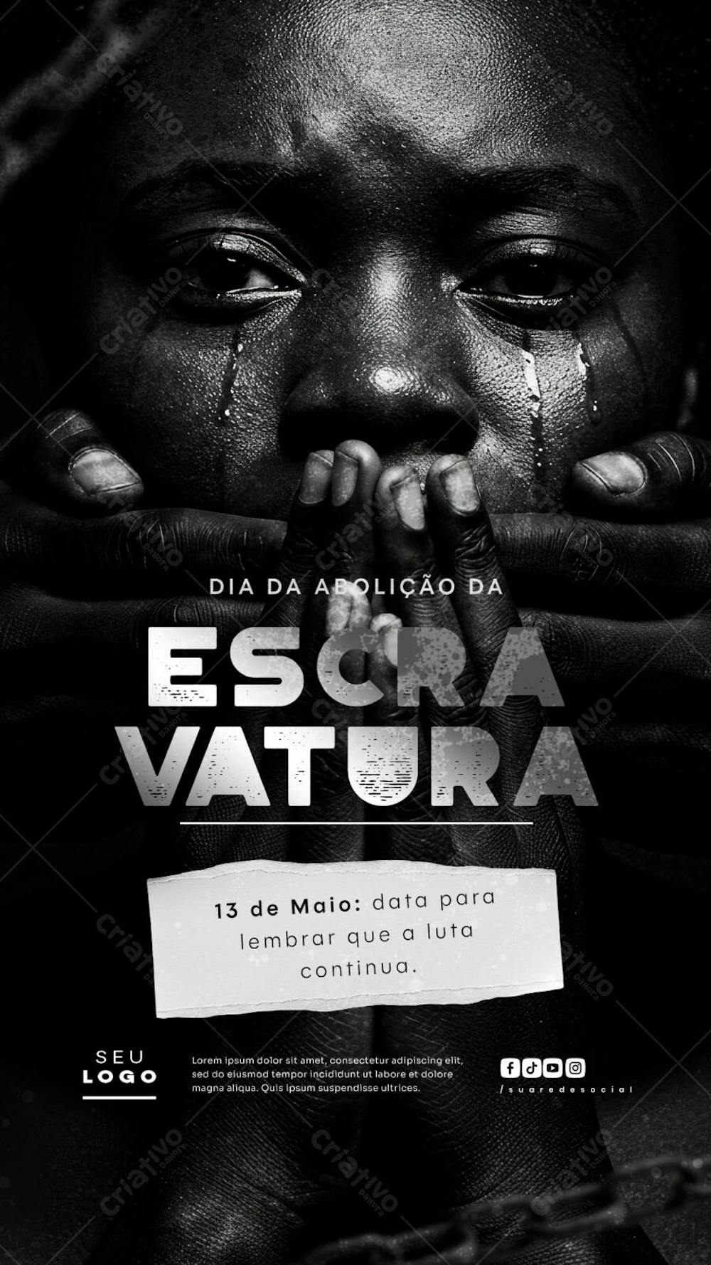 Dia da Abolição da Escravatura Escravidão 13 de Maio social media Story (3)