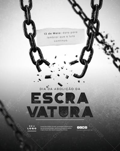 Dia da Abolição da Escravatura Escravidão 13 de Maio social media feed (5)