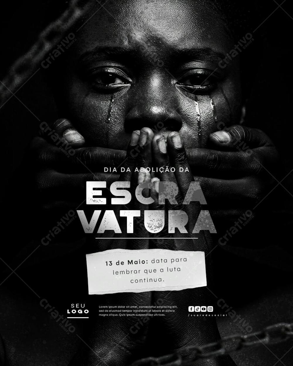 Dia da Abolição da Escravatura Escravidão 13 de Maio social media feed (1)