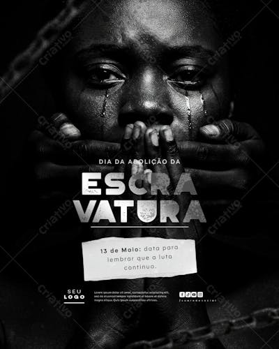 Dia da Abolição da Escravatura Escravidão 13 de Maio social media feed (1)