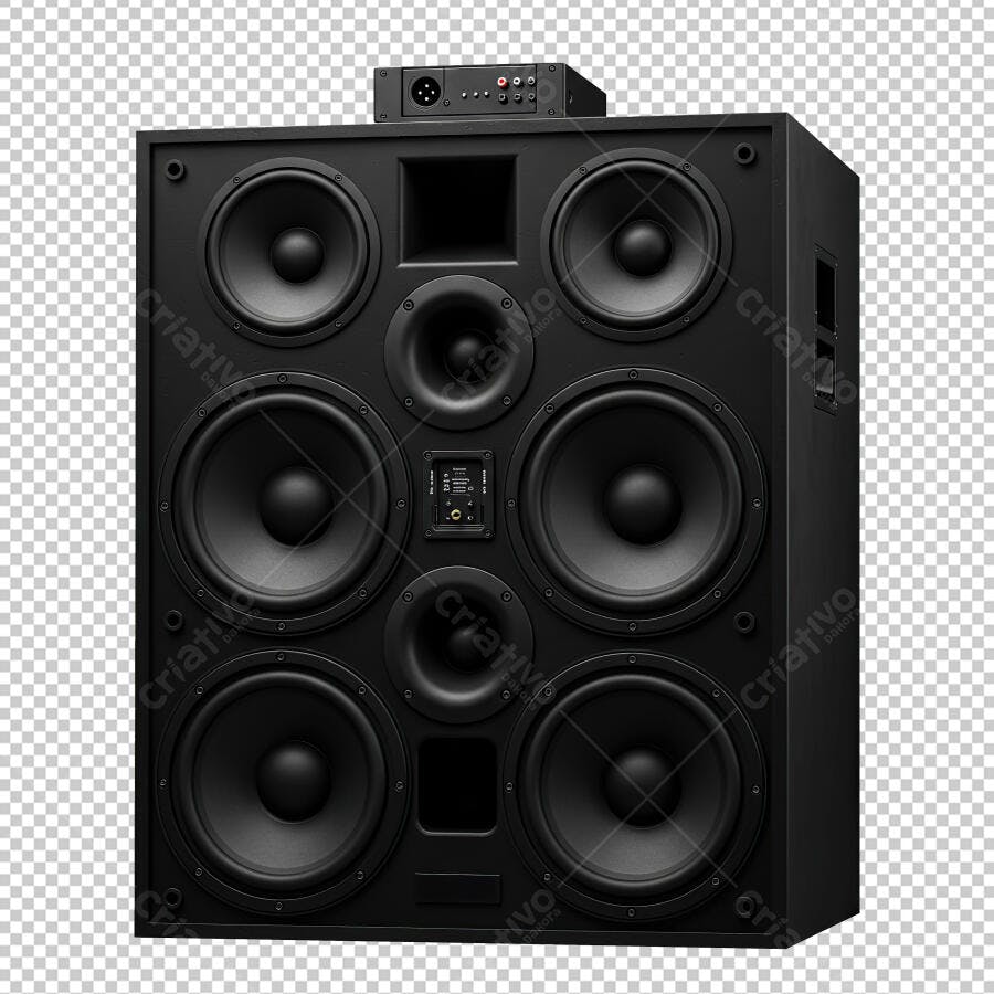Mockup Caixa de Som profissional PNG com fundo transparente