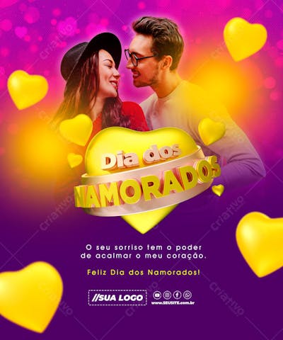 DIA DOS NAMORADOS DATA COMEMORATIVA REDES SOCIAIS