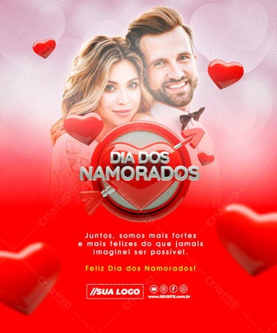 DIA DOS NAMORADOS DATA COMEMORATIVA REDES SOCIAIS