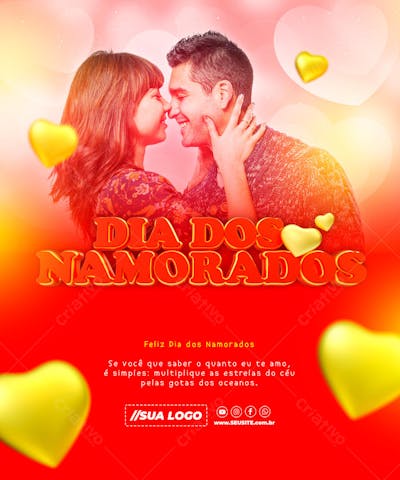 DIA DOS NAMORADOS DATA COMEMORATIVA REDES SOCIAIS