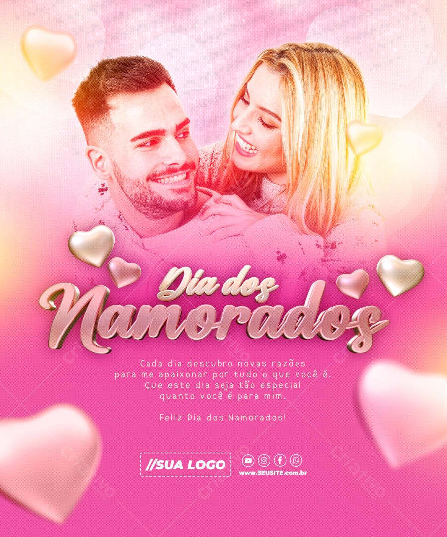 Postagem Dia dos Namorados PSD Editável