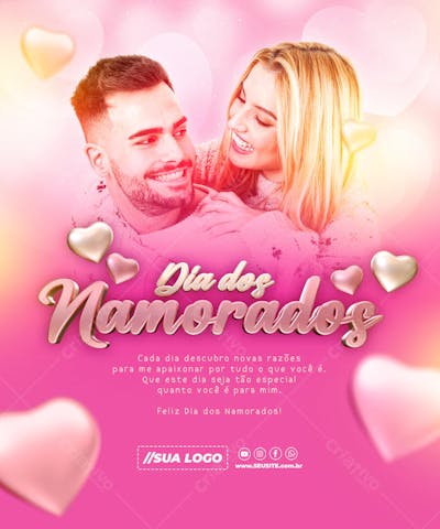 DIA DOS NAMORADOS DATA COMEMORATIVA REDES SOCIAIS