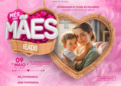 BANNER MÊS DAS MÃES 3D