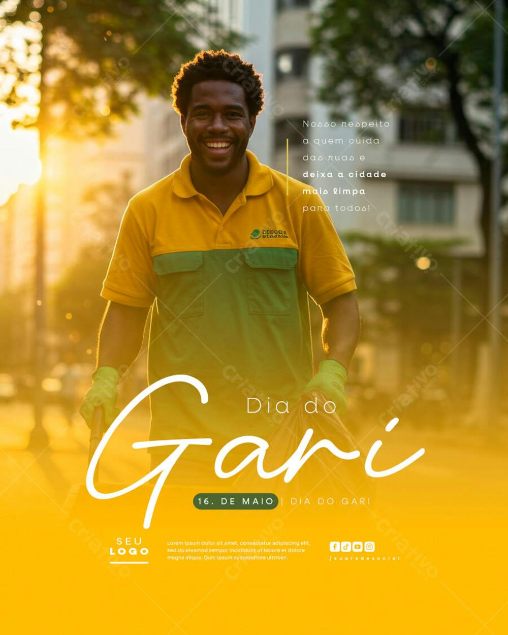 Dia do Gari 16 de Maio social media feed editável (3)