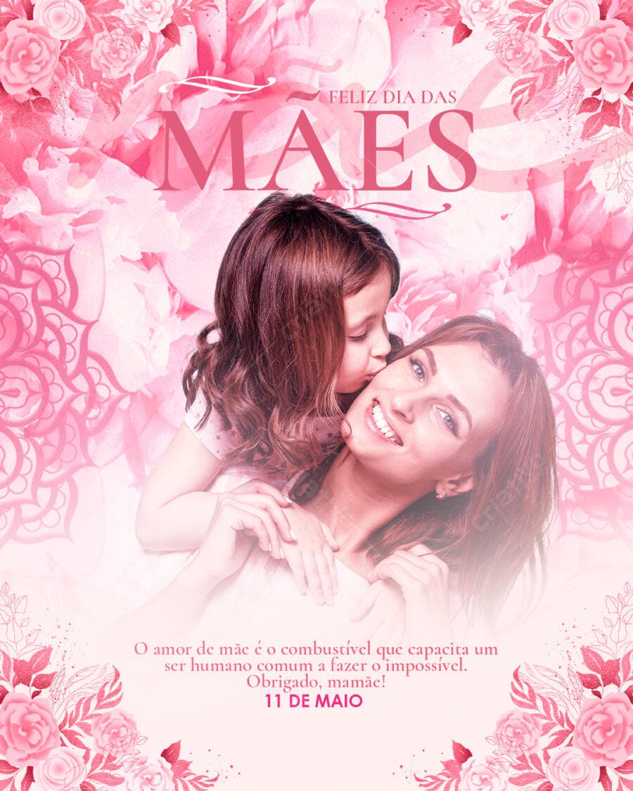 Flyer Dia das Mães PSD Editável
