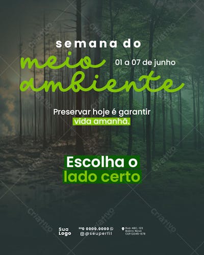 Social Media Semana do Meio Ambiente
