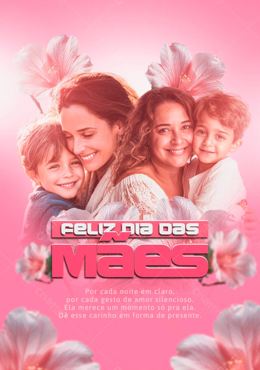 Flyer Dia das Mães PSD Editável