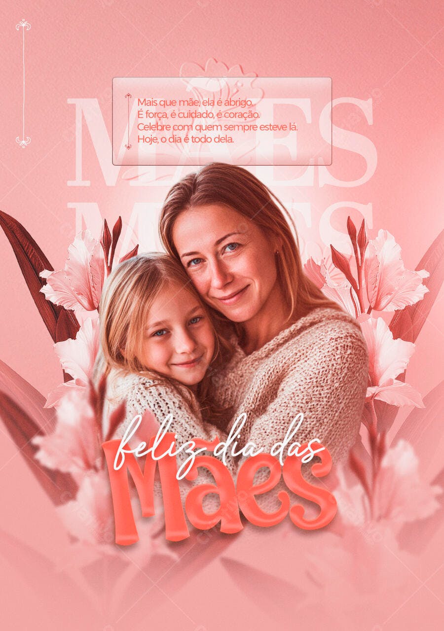 Postagem Dia das Mães PSD Editável