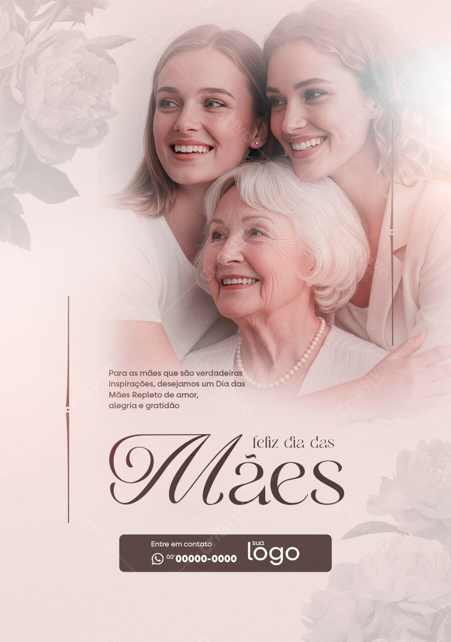 Flyer Dia das Mães PSD Editável