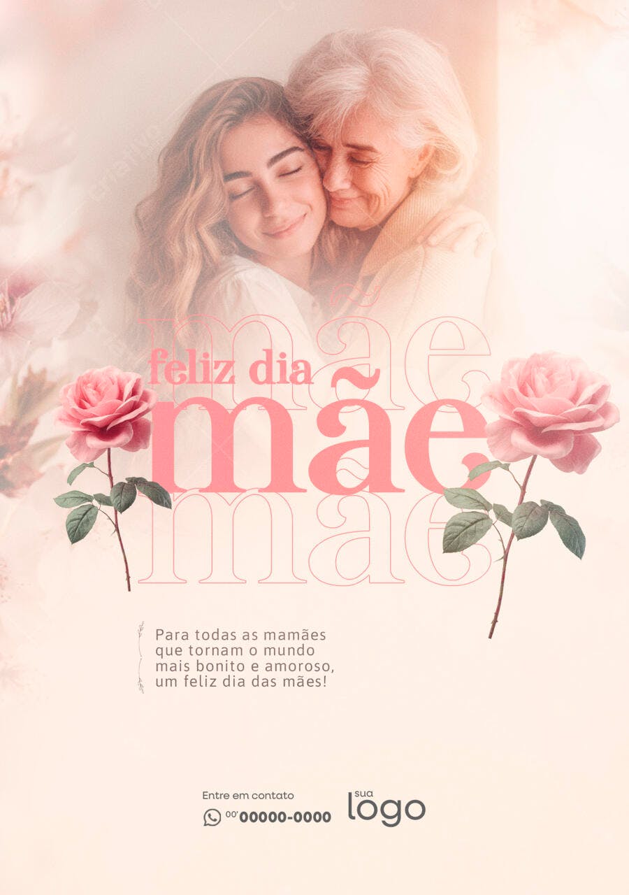 Postagem Dia das Mães PSD Editável