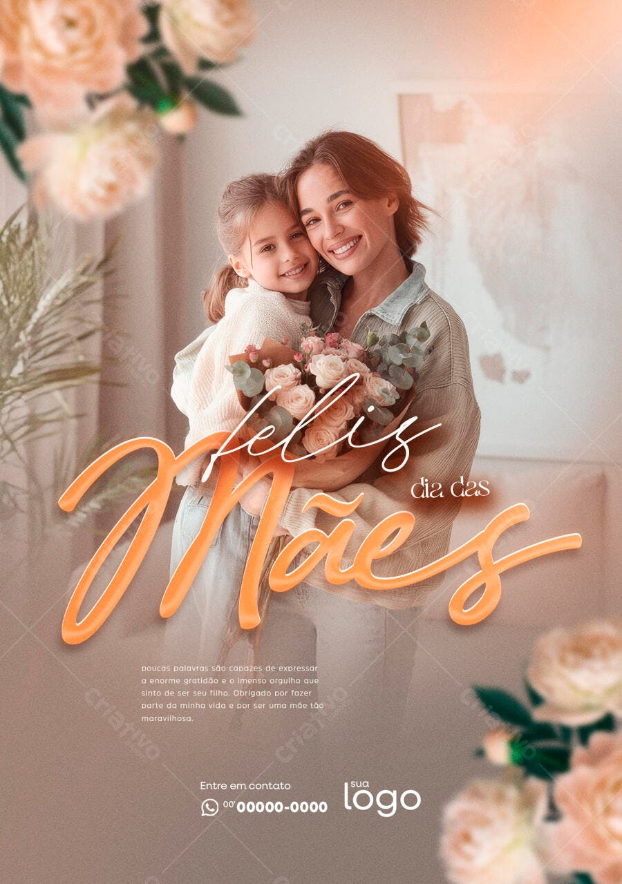 Flyer Dia das Mães PSD Editável