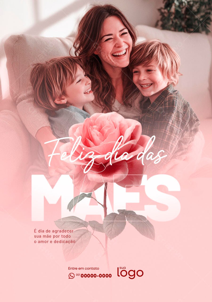 Flyer Dia das Mães PSD Editável