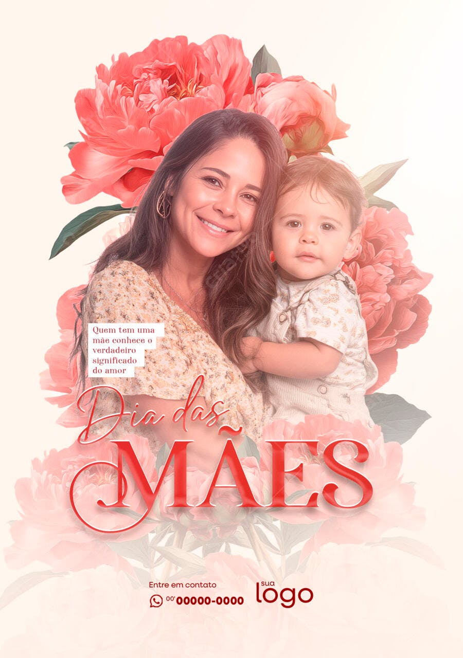 Flyer Dia das Mães PSD Editável