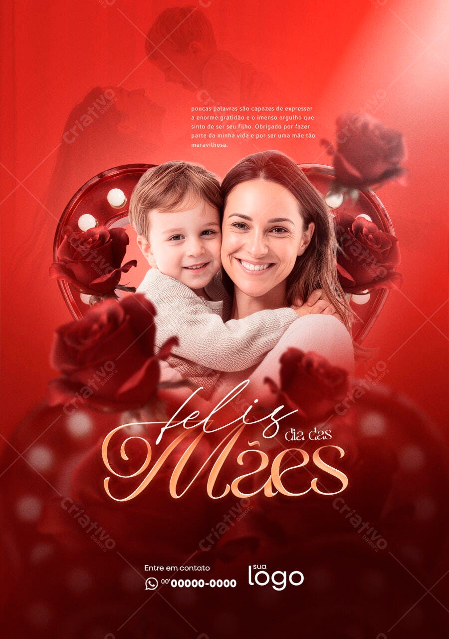 Flyer Dia das Mães PSD Editável