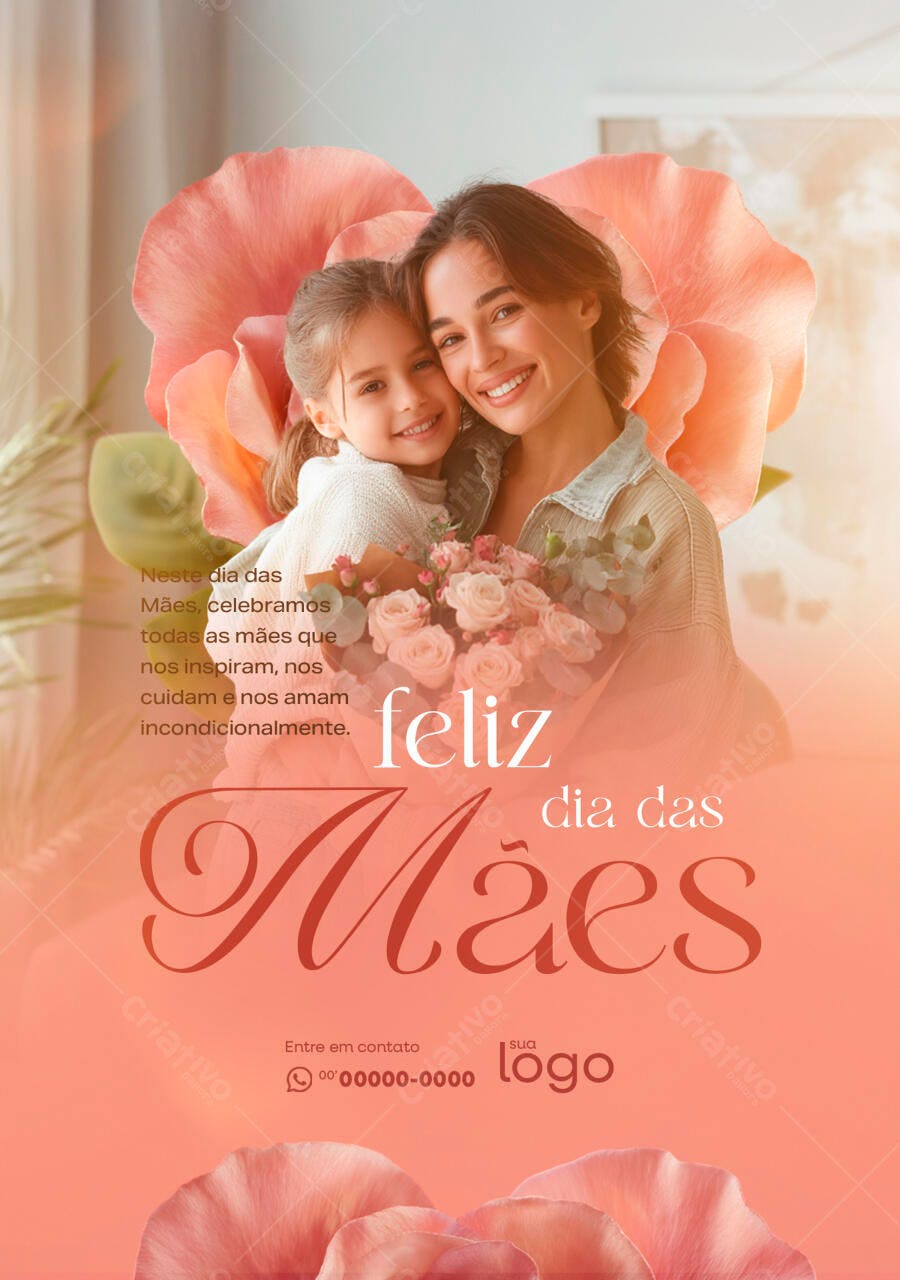 Flyer Dia das Mães PSD Editável