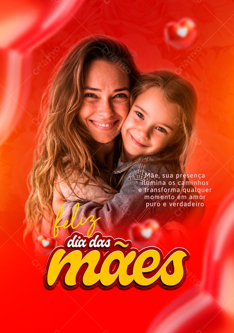 Flyer Dia das Mães PSD Editável