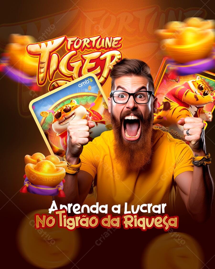 Flyer Tigrão da Riqueza PSD Editável