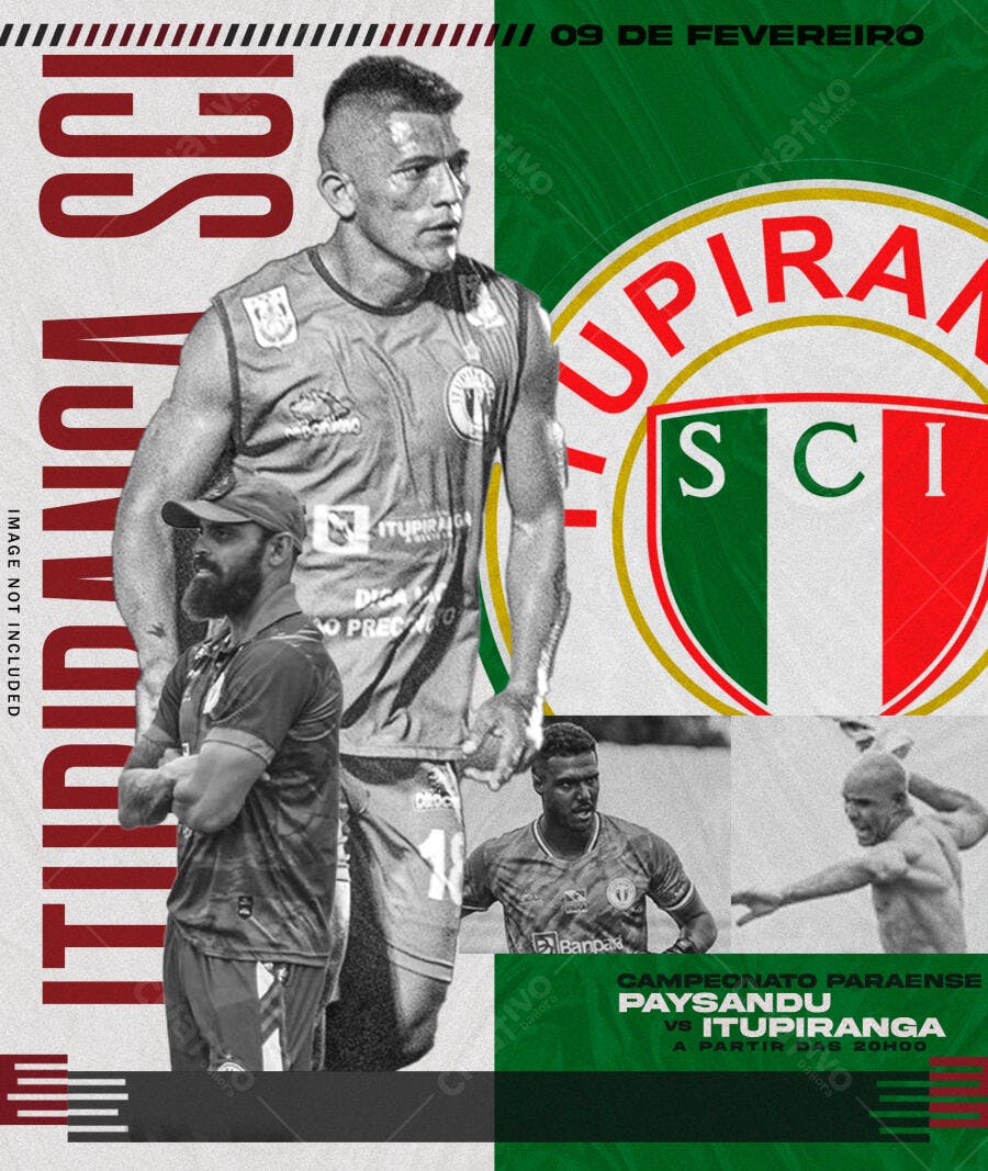 Poster Jogo de Futebol PSD Editável