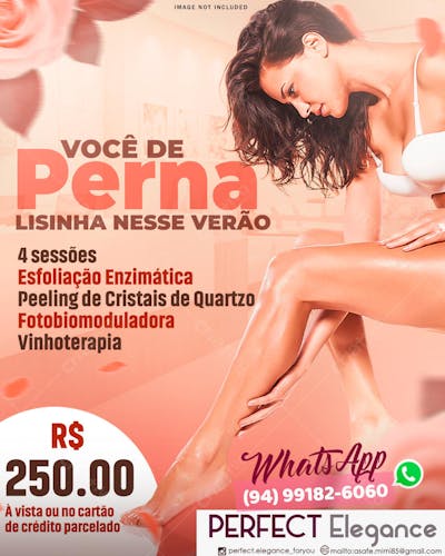 Você de perna lisinha nesse verão